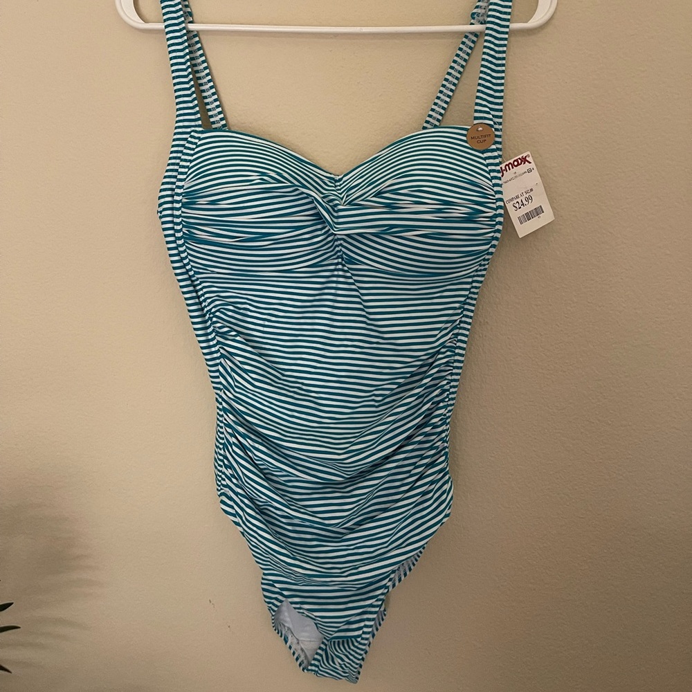 Niptuck Swim Twist Front Design Tummy Control One Piece Swimsuit